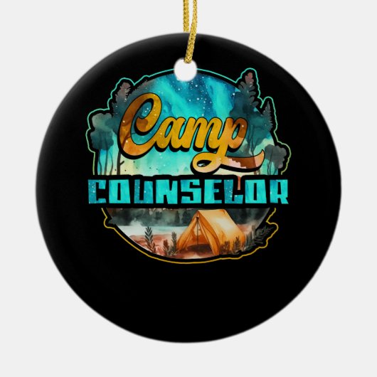 Zomer Kamp Counselor Directeur Camper Wandelen Rei Keramisch Ornament (Voorkant)