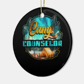 Zomer Kamp Counselor Directeur Camper Wandelen Rei Keramisch Ornament (Links)