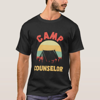 Zomer Kamp Counselor Directeur Kampeerder T-shirt