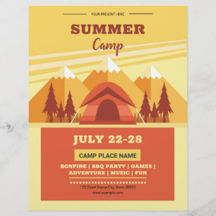 Zomer Kamp Flyer