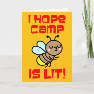 Zomer Kamp Is Vet Lichtend Bug Blanko Kaart