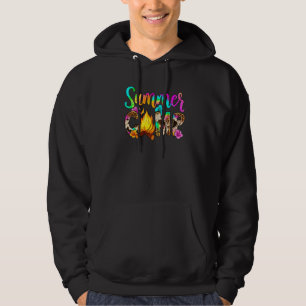 Zomer Kamp Luipaard Kampvuur Westers Land Zomer Hoodie