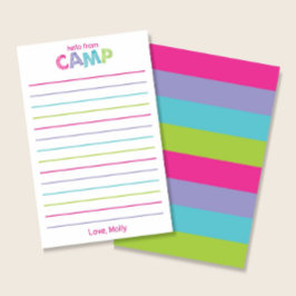 Zomer Kamp Rustic Hout Roze Meisjesachtige Letter 