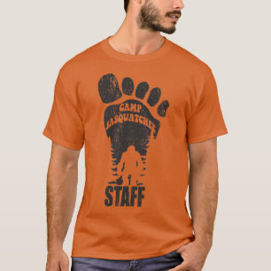 Zomer Kamp Sasquatchee Personeel Grappig Vintage G T-shirt