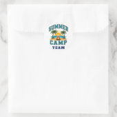 ☀️ Zomer Kamp Staf Typografie 👕 Ronde Sticker (Tas)