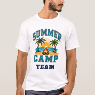 ☀️ Zomer Kamp Staf Typografie 👕 T-shirt