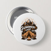 Zomer Kamp Vakantie Matching 2024 Ronde Button 7,6 Cm (Voorkant /achterkant)