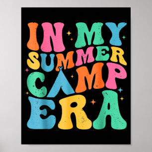 Zomer Kamp Vibe Retro Zomer Kampioen Poster