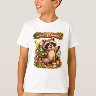 Zomer Kampeer Avontuur Wasbeer – Cute Bos E T-shirt