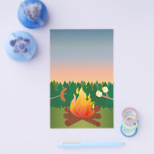 Zomer Kampvuur Hot Dogs en S'mores Flyer (Enkel)