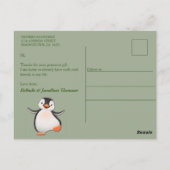 Zomer Kerst Baby Meisje Bedankt Foto Briefkaart (Achterkant)