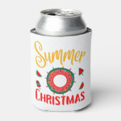 Zomer kerst juli blikjeskoeler (Blikje Voorkant)
