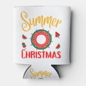 Zomer kerst juli blikjeskoeler (Voorkant)
