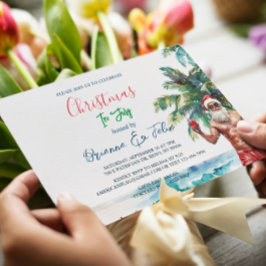 Zomer Kerstman I Kerstmis in juli Kaart