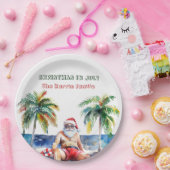 Zomer Kerstman I Kerstmis in juli Papieren Bordje (Feest)