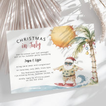 Zomer Kerstman Kerstfeest in juli-feestje