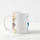 Zomer Kerstmis Beach Seashell Reindester Koffiemok (Links)