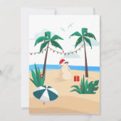 Zomer Kerstmis in de Gezinshereniging van juli Kaart (Achterkant)