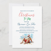 Zomer Kerstmis in juli Party Uitnodiging (Voorkant)