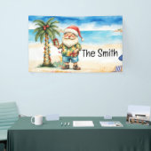 Zomer Kerstmis in juli Sinterklaas op het strand Spandoek (Beurs)