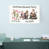 Zomer Kerstmis in juli Sinterklaas op het strand Spandoek (Beurs)