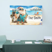 Zomer Kerstmis in juli Sinterklaas op het strand Spandoek (Beurs)