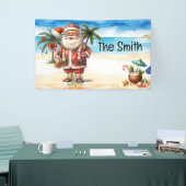 Zomer Kerstmis in juli Sinterklaas op het strand Spandoek (Beurs)
