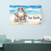 Zomer Kerstmis in juli Sinterklaas op het strand Spandoek (Beurs)