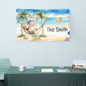 Zomer Kerstmis in juli Sinterklaas op het strand Spandoek (Beurs)