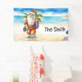 Zomer Kerstmis in juli Sinterklaas op het strand Spandoek (Insitu)