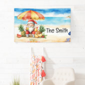 Zomer Kerstmis in juli Sinterklaas op het strand Spandoek (Insitu)