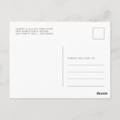 Zomer Kerstmis in uitnodiging van juli (Achterkant)