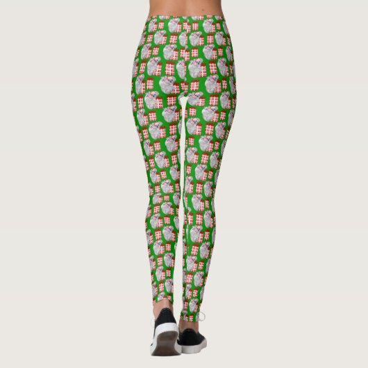 Zomer Kerstmis Koala's Groene Leggings (Achterkant)