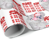 Zomer Kerstmis Koala's Wit Cadeaupapier (Rol Hoek)