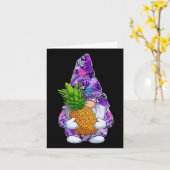 Zomer Kerstmis met ananananasappel in Hawaiian Kaart (Gele Bloem)