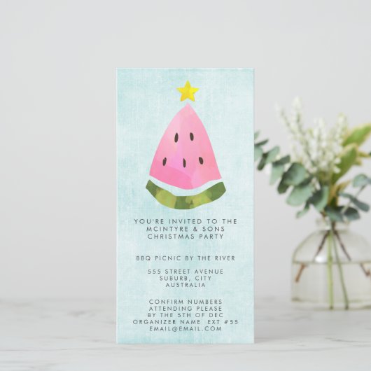 Zomer Kerstmis werk Personeelsfeest BBQ (Staand voorkant)