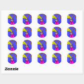 Zomer Kind Ronde Sticker (Vel)