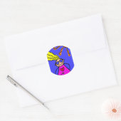 Zomer Kind Ronde Sticker (Envelop)