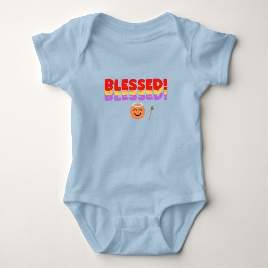Zomer Kinder blauw Romper (Voorkant)