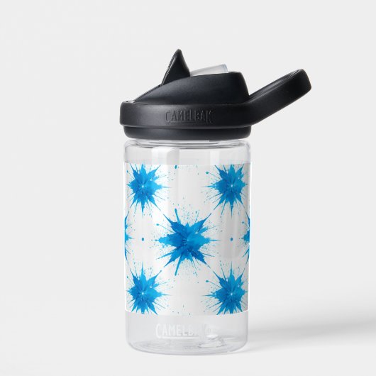 Zomer Kinder waterfles Fresh Blue Splashes (Links)