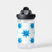 Zomer Kinder waterfles Fresh Blue Splashes (Voorkant)