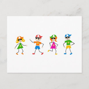 Zomer Kinderen Briefkaart