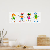 Zomer Kinderen Poster (Keuken)