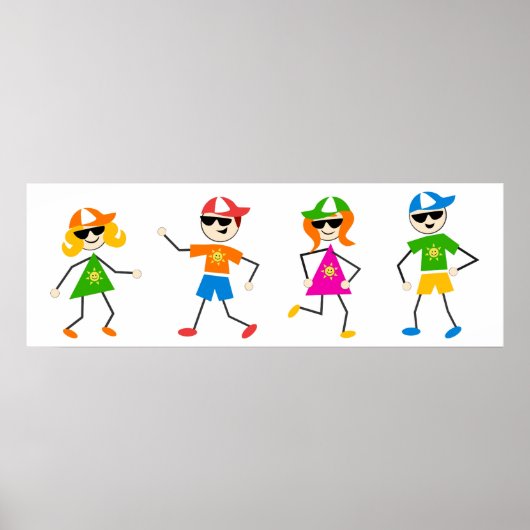 Zomer Kinderen Poster (Voorkant)