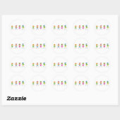 Zomer Kinderen Ronde Sticker (Vel)