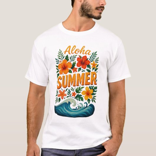 Zomer klassiek T-shirt (Voorkant)