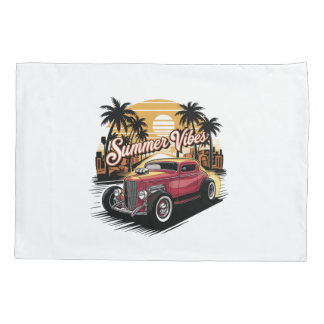 Zomer Klassieke Auto Kussensloop