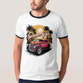 Zomer Klassieke Auto T-shirt (Voorkant)