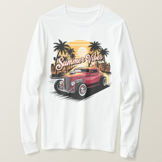 Zomer Klassieke Auto T-shirt (Design voorkant)