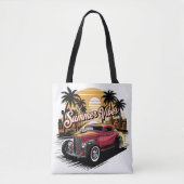 Zomer Klassieke Auto Tote Bag (Voorkant)